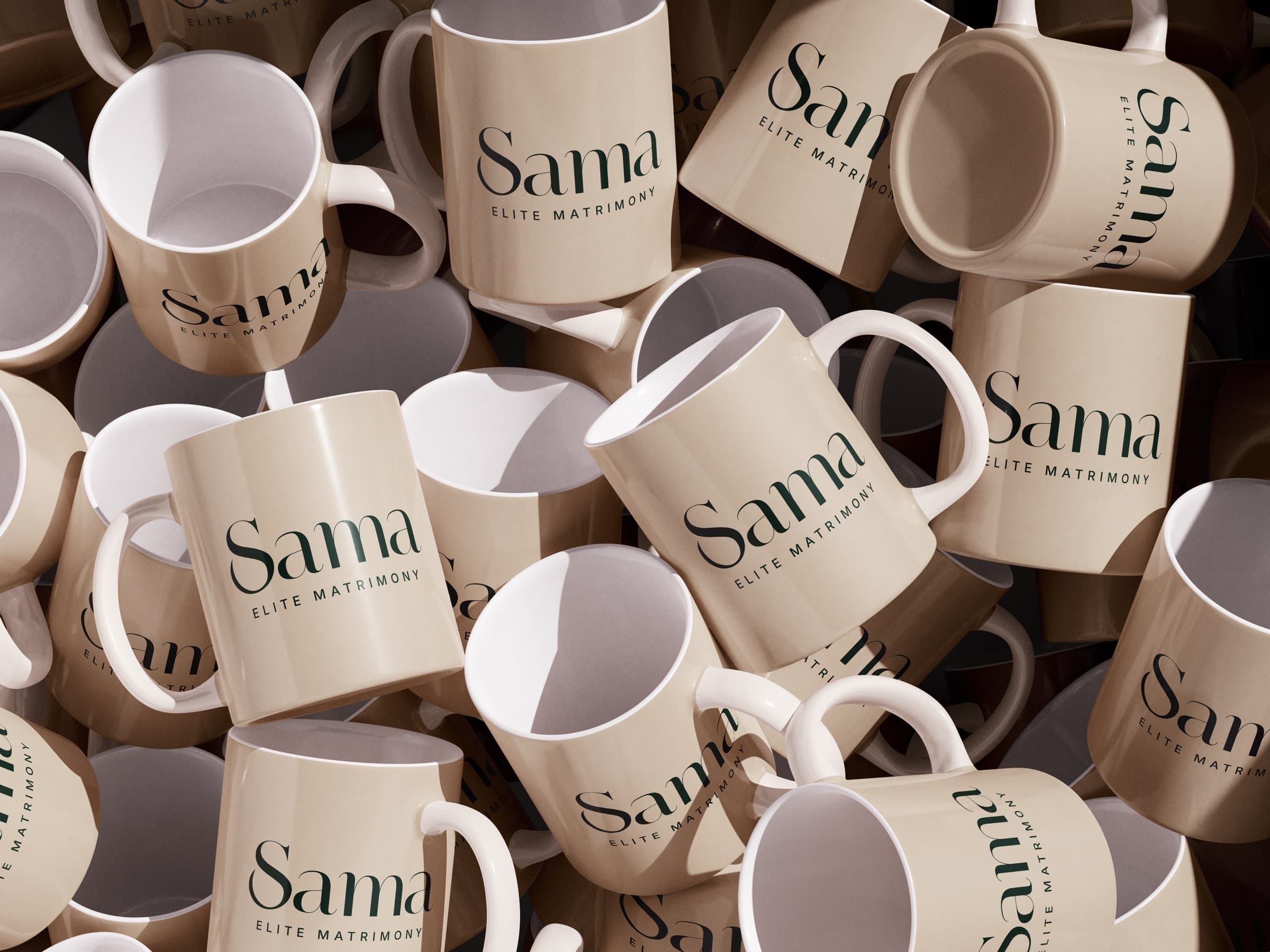 Sama branded mugs