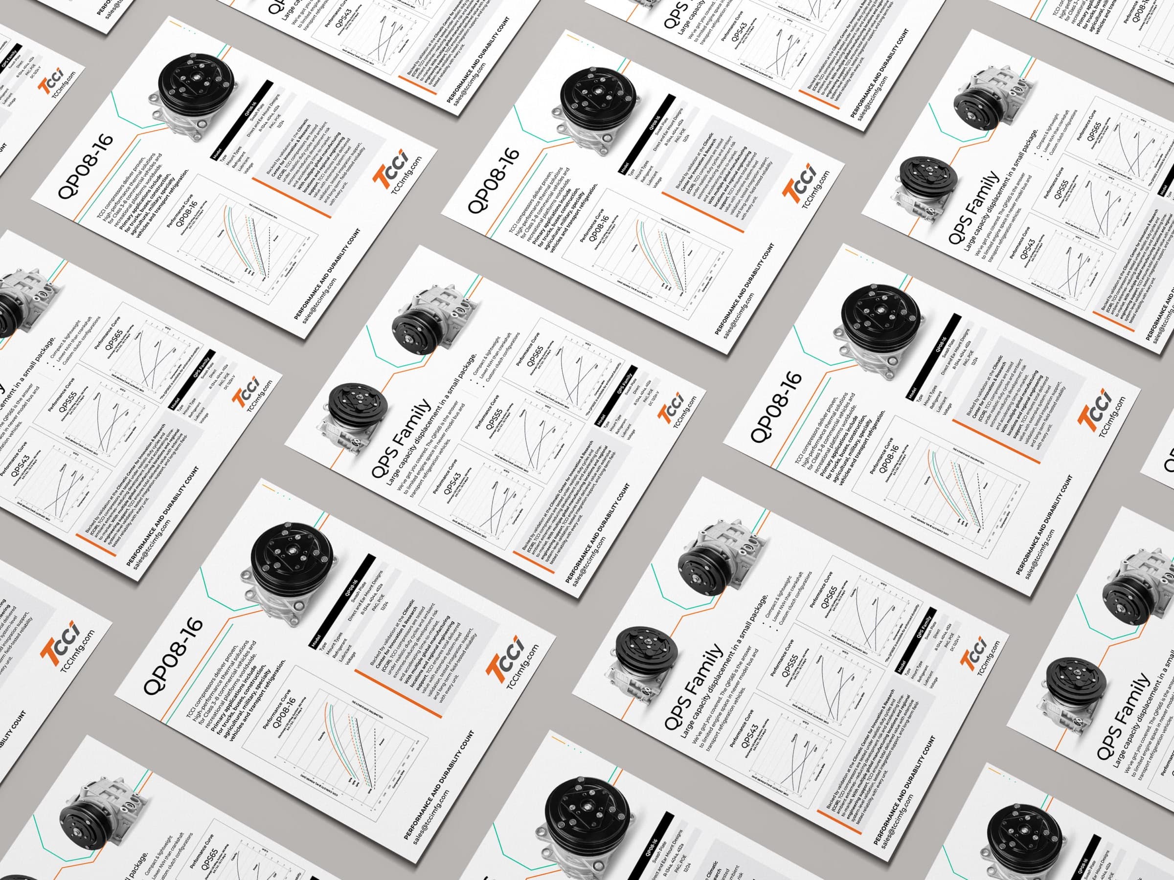 TCCI electric compressor flyers